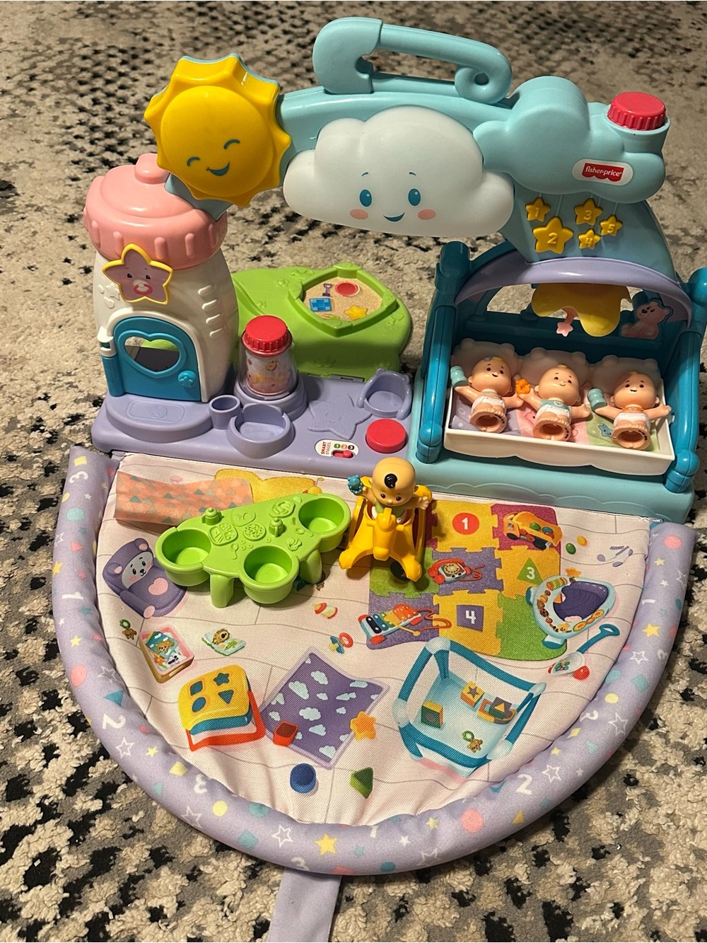 Fisher-Price Little People 1-2-3 Babies Play Date Nursery Set